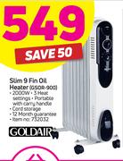 Goldair Slim 9 Fin Oil Heater GSOR-900