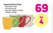 Assorted Salsa Mugs-For 4