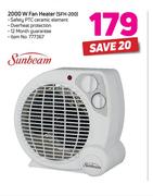 Sunbeam 2000W Fan Heater SFH-200