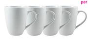 Always Home 4 Pack White Mugs-Per Set