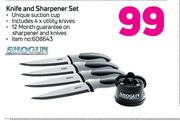 Shogun Knife & Sharpener Set