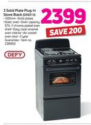 Defy 3 Solid Plate Plug In Stove Black DSS513