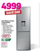 Defy 455Ltr Bottom Freezer Fridge Metallic DAC635