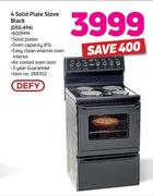 Defy 4 Solid Plate Stove Black DSS-494