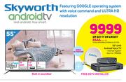Skyworth 55" Smart UHD Android TV Built In Soundbar