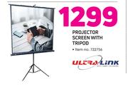 Ultralink Projector Screen With Tripod