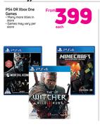 PS4 Or Xbox One Games-Each