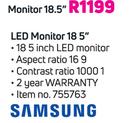 Samsung LED Monitor 18.5"