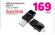 Sandisk 16GB Ultra Dual Drive USB 3.0-Each