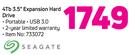 Seagate 4TB 3.5" Expansion Hard Drive