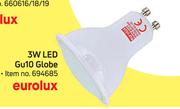 Eurolux 3W LED GU10 Globe-Each