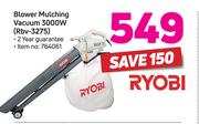 Ryobi Blower Mulching Vacuum 3000W RBV-3275