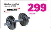 Trojan 10Kg Dumbbell Set-Per Set