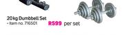 Everlast 20Kg Dumbbell Set-Per Set