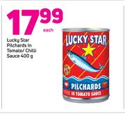 Lucky Star Pilchards In Tomato/Chilli Sauce-400g Each