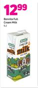 Bonnita Full Cream Milk-1Ltr