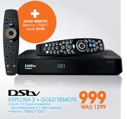 DSTV Explora 2 + Gold Remote