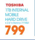 Toshiba 1TB Internal Mobile Hard Drive 2.5"