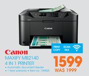 Canon Maxify MB2140 4 In 1 Printer