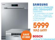 Samsung 14 Place Stainless Steel Dishwasher DW60M5060FS