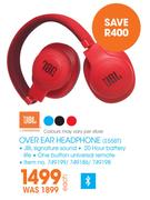 JBL Over Ear Headphone E55BT-Each