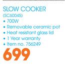 Defy Slow Cooker SC60045
