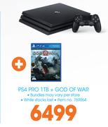 PS4 Pro 1TB + God of War