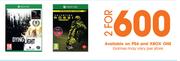 Gaming Titles For PS4 And XBox One-For 2