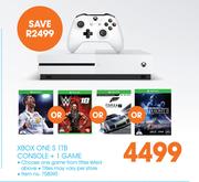 Xbox One S 1TB Console + 1 Game
