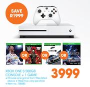 Xbox One S 500GB Console + 1 Game
