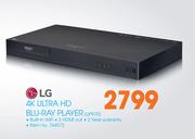 LG 4K Ultra HD Blu Ray Player UP970