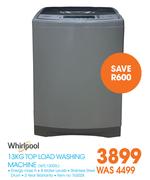 Whirlpool 13Kg Top Load Washing Machine WTL1300SL
