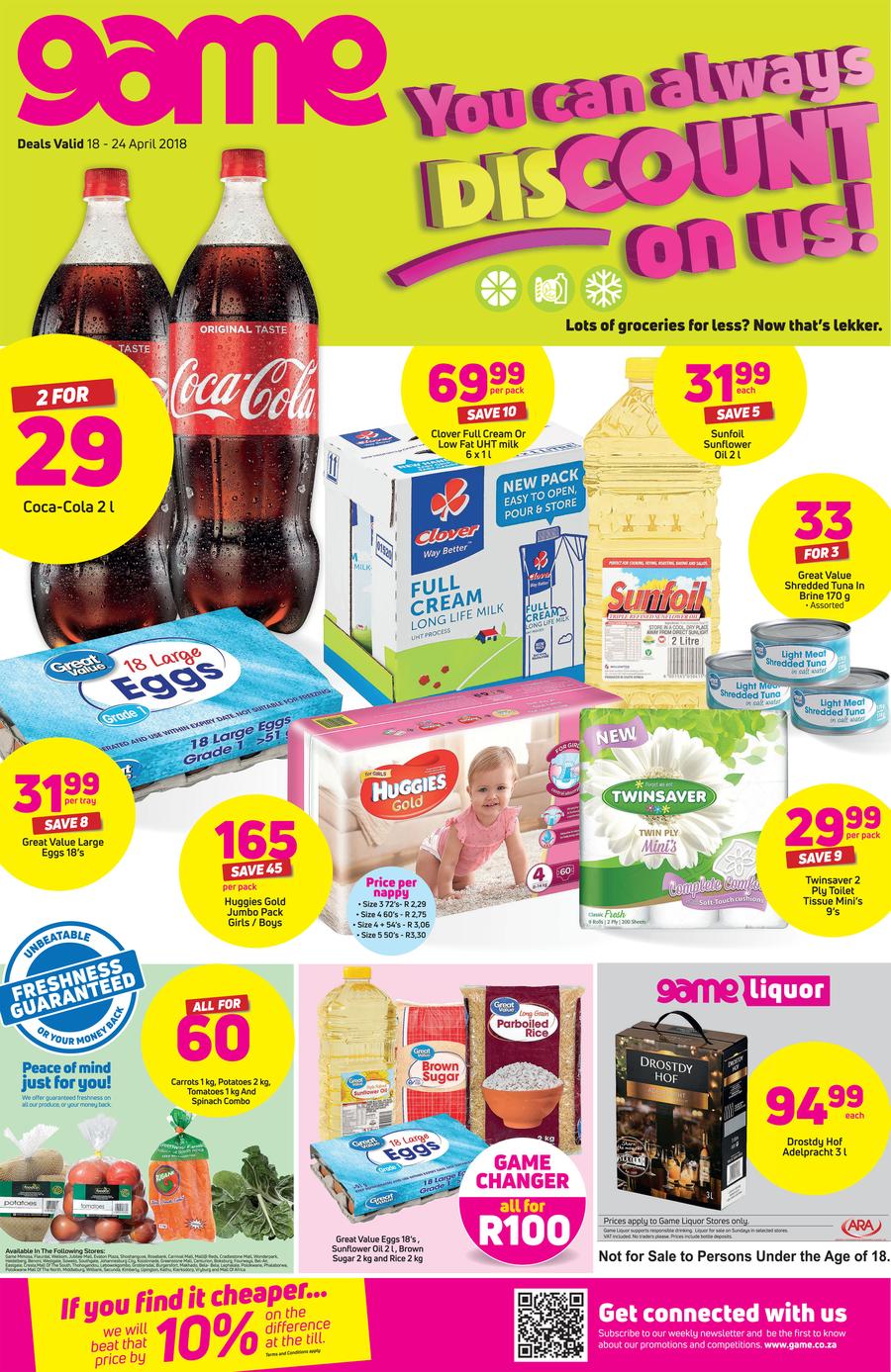 Game JHB You Can Always Discount On Us (18 April 24 April 2018) — m