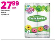 Twinsaver Roller Towel-4's Each
