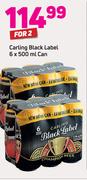 Carlling Black Label 6x500ml Can-For 2