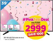 Telefunken 39" HD LED TV TLEDD-39 HD A