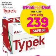 Typek A4 White Paper Box-5x500 Sheet