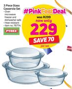 Pyrex Casserole Set-Per Set