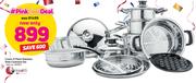 Tissolli Crown 21-Piece Stainless Steel Cookware Set