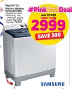 Samsung 14kg Twin Tub Washing Machine WT14J4200MBF