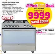 Defy 5 Burner Electric Stove Stainless Steel DSG161