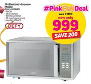 2Defy 28Ltr Electronic Microwave Metallic MW M2822MG