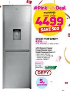 Defy 425Ltr Bottom Freezer Fridge Metallic With Water Dispenser DAC617