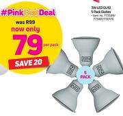 Simple Choice 3W LED GU10 5 Pack Globes-Per Pack