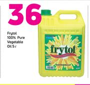 Frytol 100% Pure Vegetable Oil-5Ltr