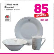 Always Home 12 Piece Heart Dinnerset-Per Set