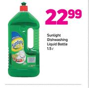 Sunlight Dishwashing Liquid Bottle-1.5Ltr