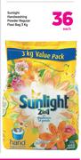 Sunlight Handwashing Powder Regular Flexi Bag 3kg-Each