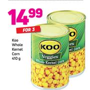 Koo Whole Kernel Corn-3 x 410g