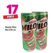 Nestle Milo RTD-6 x 235ml